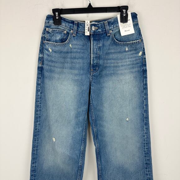 Madewell The Petite Low Slung Baggy Jean Robertson Wash Rigid Blue US 26P NWT - Picture 8 of 15